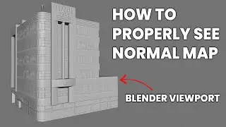 How to see normal map in Blender Viewport