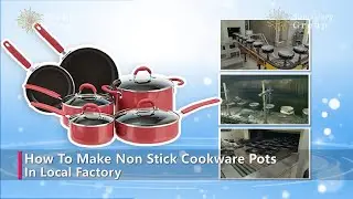 How to make non-stick cookware? Cookware coating line Sunglory #potsandpans #nonstickcookware