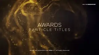 Awards Particles Titles  | After Effects template