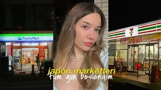 bir gün boyunca japon marketlerinden beslendim🇯🇵 | 7-eleven, family mart, lawson🫧
