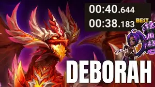 DEBORAH IS STILL THE GOAT! ABYSSAL DRAGON SPEED TEAM ~41s SAFE! (Summoners war)