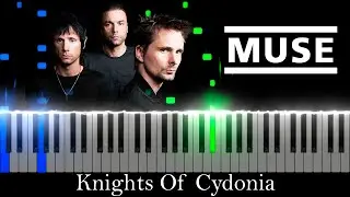 Knights of Cydonia - MUSE (Visual Piano Tutorial/Best Version)
