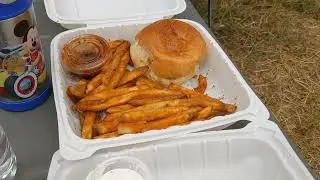 Eating day old food at Lake Cachuma. Onion rings might have been bitten by a bird. Lucky, I was fine