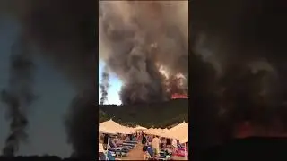 Лесные пожары вплотную подступили к одному из самых популярных турецких курортов.