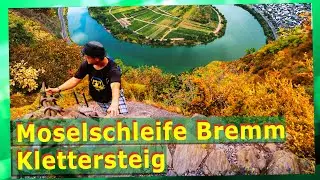 Naturverzauberte Moselschleife Calmont Klettersteig im Regen | Wandern Ediger-Eller nach Bremm Mosel