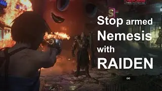 Let's play Resident Evil 3 Inferno Mode :  Jill stopped armed Nemesis with RAIDEN