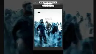 Photoshop Ai completes: Assassin's Creed Cover Art [Generative Fill]