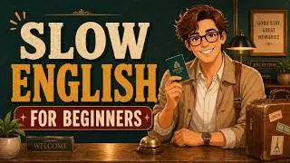 Easy and Slow English at the Hotel for Beginners | Real-Life Conversation Practice