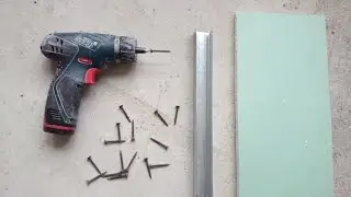 How to properly screw screws into drywall. Rigips montaj.