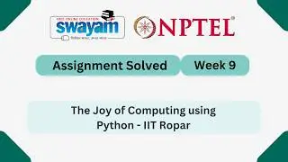 The Joy of Computing using Python Week 9 | NPTEL ANSWERS 2026 