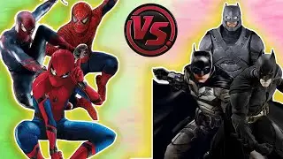 Batman vs Spider Man 3 on 3! (Movie Batman vs Spider-Man Animation)