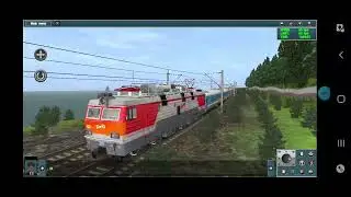 эп1-100 с пассажирскими вагонами. Trainz android