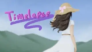 Woman In A Field | Digital Painting Timelapse