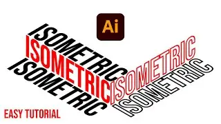 Isometric Text Effect | Adobe Illustrator Tutorial