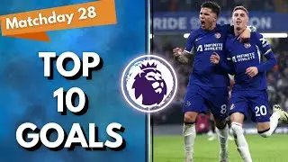 TOP 10 GOALS PREMIER LEAGUE 23/24 | GAMEWEEK 28 | #football #premierleague #goals