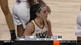🚨 CAITLIN CLARK'S FIRST WNBA POINTS OFF STEAL + HESI | Indiana Fever vs Connecticut Sun