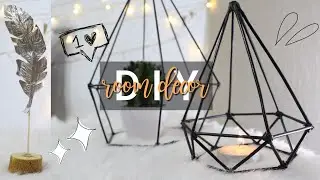 GEOMETRIC ROOM DIY | METAL LEAF DECOR PIECES | EASY DIY
