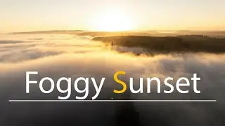 Drone Captures INSANE Sunset Above Fog Wall! Watch 'Til the End for a Shocking View!