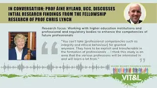 In Conversation: Prof Áine Hyland and National Forum Research Fellow Prof Chris Lynch