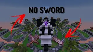 Minecraft Skywars But I Can't Use Swords...