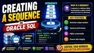 Creating a sequence in Oracle SQL