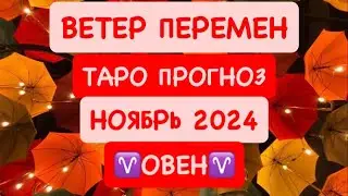 ♈️ОВЕН♈️ ВЕТЕР ПЕРЕМЕН .НОЯБРЬ 2024. ТАРО ПРОГНОЗ