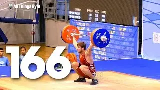Semen Linder (85kg, KAZ) 166kg Snatch 2015 Asian Weightlifting Championships