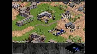 Age of Empires: The Rise of Rome Expansion PC Demo Gameplay (Windows 95 - PCem v15)