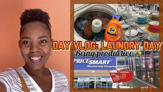DAY VLOG: Laundry Day Routine, Home decor shopping, Pricesmart Visit.