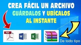 Como CREAR ARCHIVOS, guardar archivos y UBICAR UN ARCHIVO dentro de mi PC facil y rapido