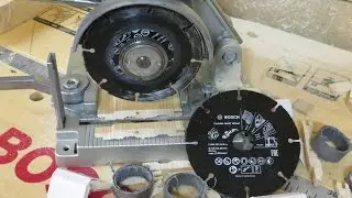 Безопасная резка дерева болгаркой (УШМ). Делаем из болгарки торцовку. Bosch Carbide Multi Wheel.
