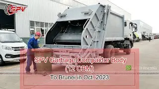 SPV Garbage Compactor Body 12 CBM to Brunei in Oct 2023 - Garbage Truck for Sale