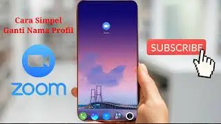 Cara mengganti nama zoom meeting yang simpel nama profil langsung berubah di hp