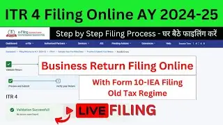 How to file itr for business income ay 2024-25 | itr-4 for business income 2024-25