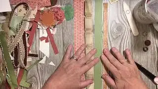 Strips of Paper Stashbusting ideas for a page, embellishment & tag- September junkjournal challenge