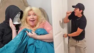 MOM CAUGHT CHEATING WITH THE DOOR LOCKED...