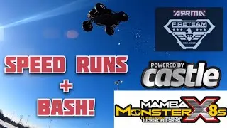 Arrma Fireteam power upgrade: speed run + bash!