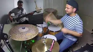 Invencible-Miel San Marcos/COVER DE BAJO Y BATERIA!