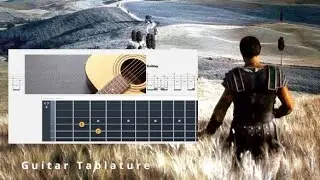 Guitar TAB -  Gladiator : Now We Are Free • Hans Zimmer | Tutorial Sheet Lesson #iMn