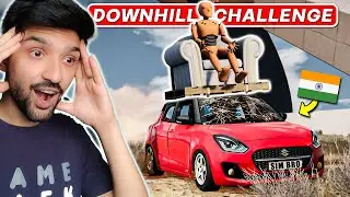 Indian Cars vs DOWNHILL CHALLENGE - BeamNG Drive