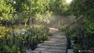 3dsMax Environment Creation _ Making of forest Path scene