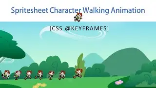 CHARACTER RUNNING ANIMATION USING CSS|Spritesheet Walk Cycle