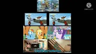 gumball my little pony белка и стрелка remix sparta