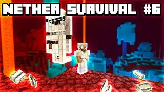 I Tried To Make An Iron Farm... (Nether Survival #6)