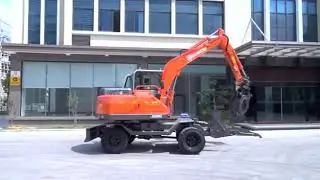 Sugarcane loader demonstration JG90Z in the factory by JingGong Machinery