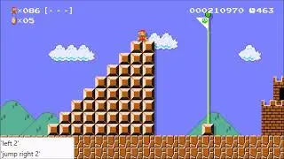 Super Mario Maker - 100 Mario Challenge, Easy #3, played with voice controls