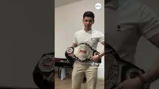 🦾 Чемпионский пояс организации Fight Nights по пути в Алматы был проездом в Ашхабаде 👊🏻