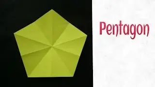 How to make Pentagon from a Square sheet !!