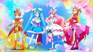 [1080p] Hirogaru Change! (Hirogaru Sky Precure Group Transformation Cure Wing Ver.)