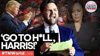 JD Vance LIVE | JD Vance Unleashes on Harris: Arlington Showdown Sparks Fury | Times Now World